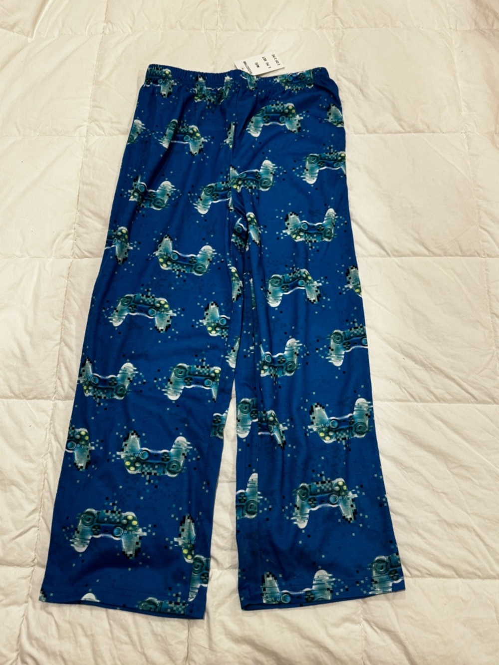 Cuddl Duds Blue Pixel Gamer Lounge Pants